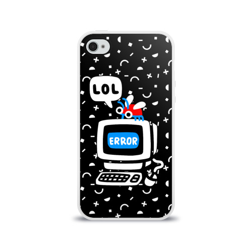 Чехол для Apple iPhone 4/4S силиконовый глянцевый Fatal Error Фото 01 Чехол для Apple iPhone 4/4S силиконовый глянцевый Fatal Error Фото 01