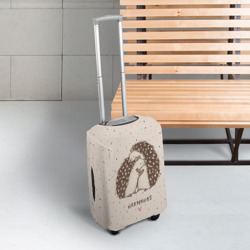 Чехол для чемодана 3D Влюбленные ежики - фото 2