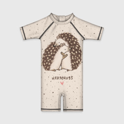 Детский купальный костюм 3D Влюбленные ежики