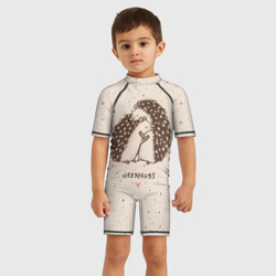 Детский купальный костюм 3D Влюбленные ежики - фото 2