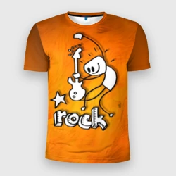 Мужская футболка 3D Slim Rock