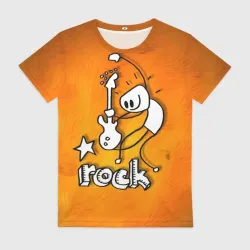 Женская футболка 3D Rock
