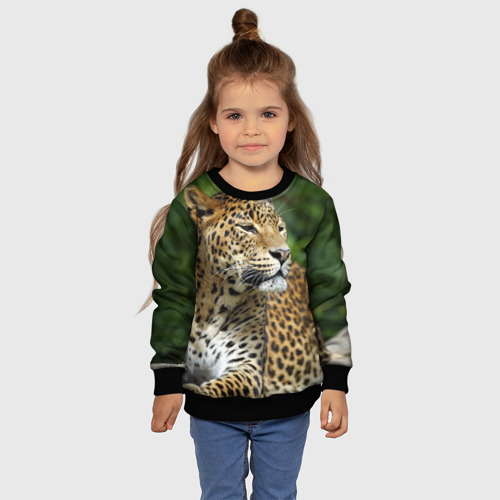 Детский свитшот 3D с принтом Леопард, фото #4