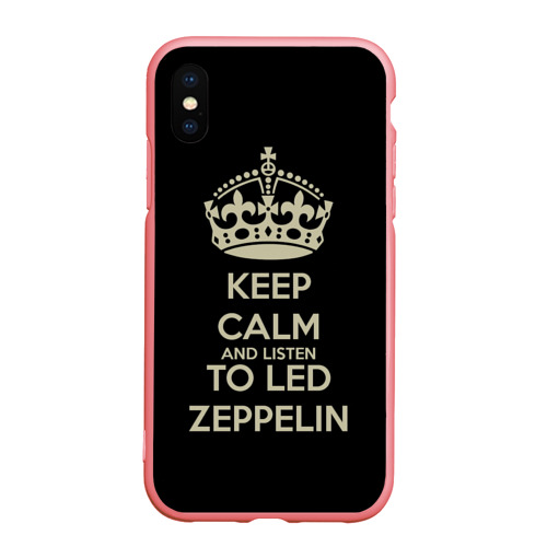 Чехол для iPhone XS Max матовый Led Zeppelin, цвет баблгам