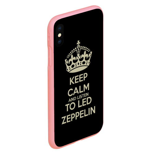 Чехол для iPhone XS Max матовый Led Zeppelin, цвет баблгам - фото 3