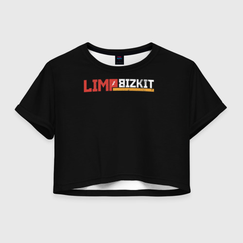 Женская футболка Crop-top 3D Limp Bizkit, цвет 3D печать