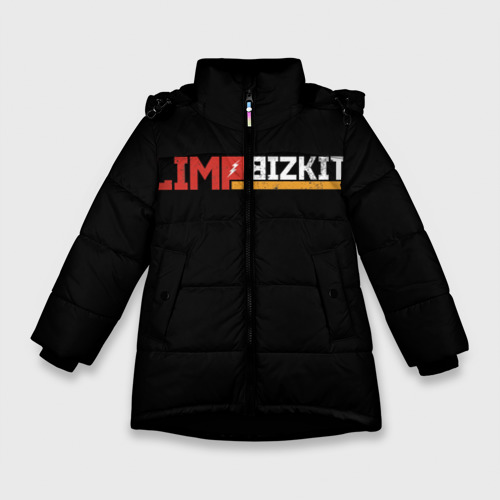 Зимняя куртка для девочек 3D Limp Bizkit, цвет черный