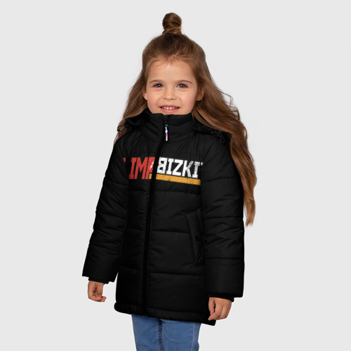Зимняя куртка для девочек 3D Limp Bizkit, цвет черный - фото 3