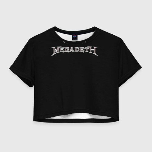 Женская футболка Crop-top 3D Deth