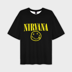 Мужская футболка oversize 3D Nirvana