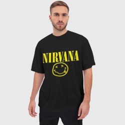 Мужская футболка oversize 3D Nirvana - фото 2