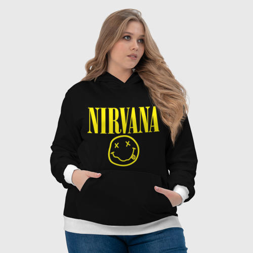 Женская толстовка 3D Nirvana, цвет 3D печать - фото 6