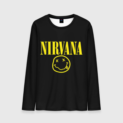 Мужской лонгслив 3D Nirvana, цвет 3D печать