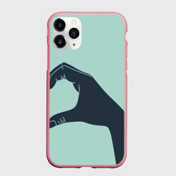 Чехол для iPhone 11 Pro Max матовый Половинка сердца
