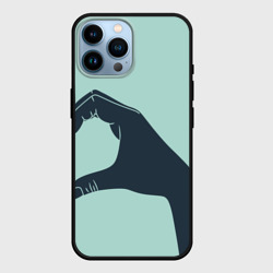 Чехол для iPhone 14 Pro Max Половинка сердца