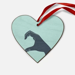 Деревянная игрушка Сердце Половинка сердца