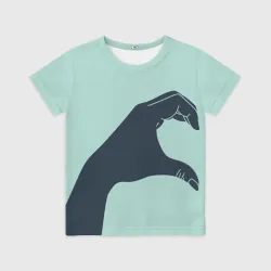 Детская футболка 3D Половинка сердца