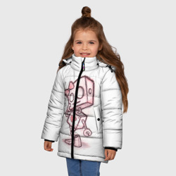 Зимняя куртка для девочек 3D Робот-девочка - фото 2