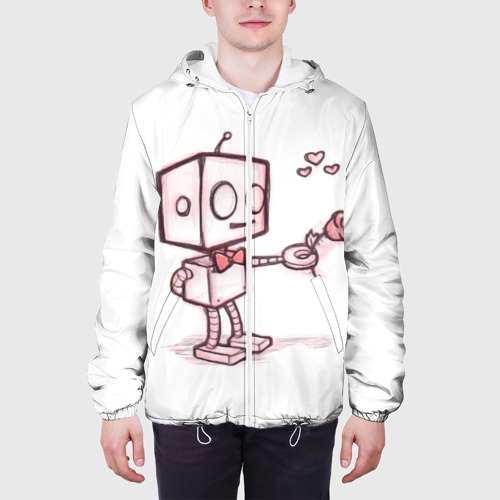 Мужская куртка 3D Робот-мальчик, цвет 3D печать - фото 4
