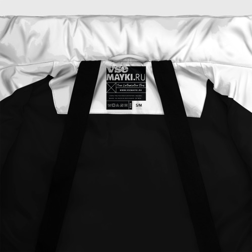 Женская зимняя куртка Oversize Робот-мальчик, цвет черный - фото 7