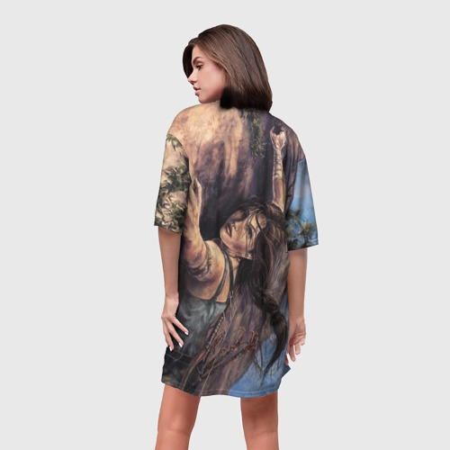 Платье-футболка 3D Лара Крофт, цвет 3D печать - фото 4