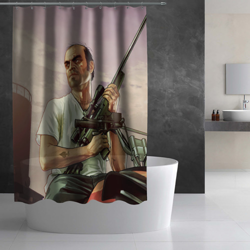 Штора 3D для ванной GTA 5 - фото 3