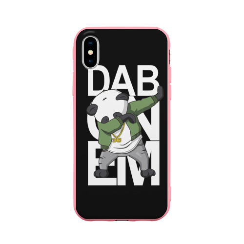 Чехол для iPhone X матовый Panda dab