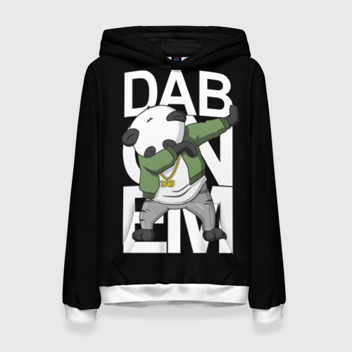 Женская толстовка 3D Panda dab, цвет 3D печать