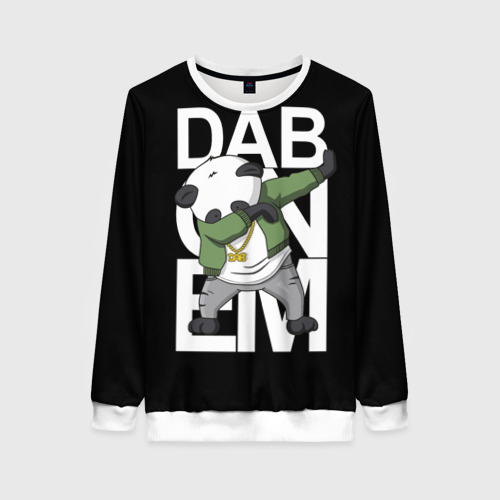 Женский свитшот 3D Panda dab, цвет 3D печать