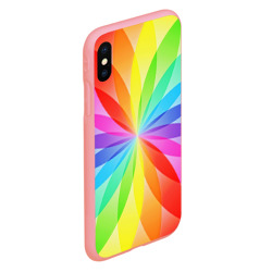 Чехол для iPhone XS Max матовый Радуга - фото 2