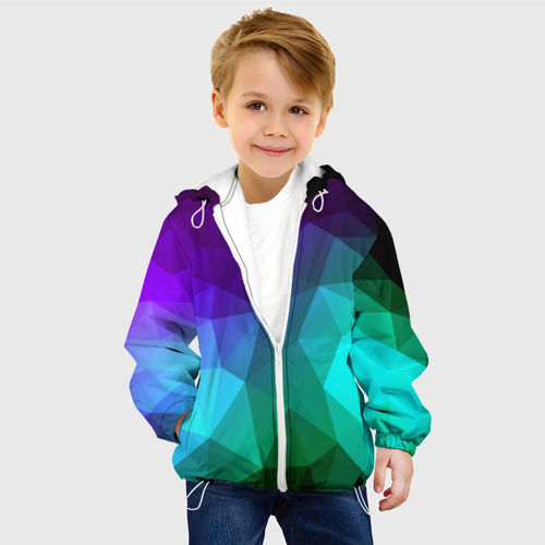 Детская куртка 3D Абстракция, цвет белый - фото 3