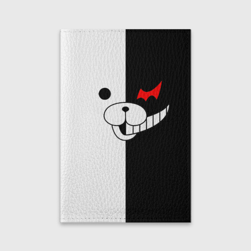 Обложка для паспорта матовая кожа Monokuma, цвет черный