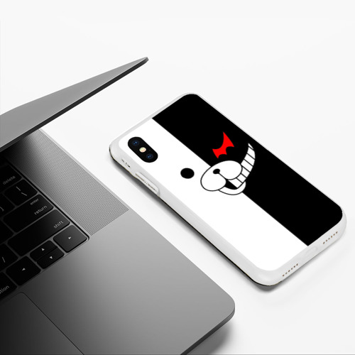 Чехол для iPhone XS Max матовый Monokuma, цвет белый - фото 5