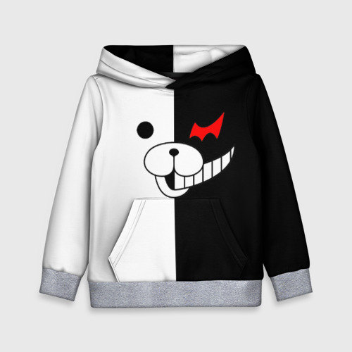 Детская толстовка 3D Monokuma, цвет меланж