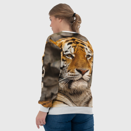 Женский свитшот 3D Тигр, цвет 3D печать - фото 7