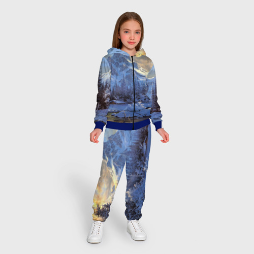 Детский костюм 3D Горы, цвет синий - фото 5