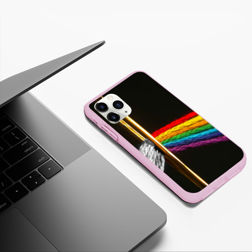 Чехол для iPhone 11 Pro Max матовый Нити, цвет розовый - фото 5