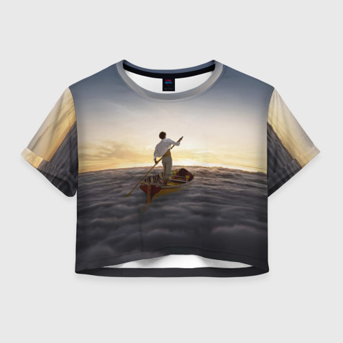 Женская футболка Crop-top 3D Pink Floyd, цвет 3D печать