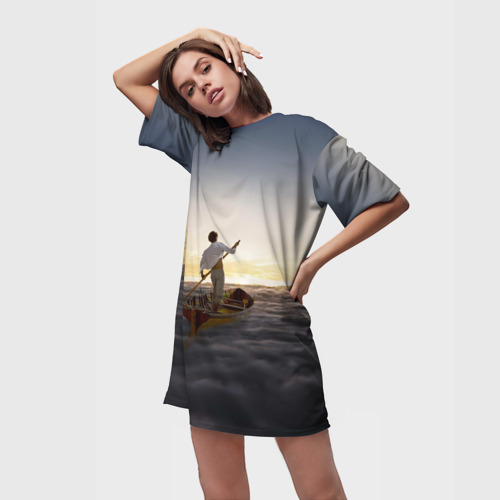 Платье-футболка 3D Pink Floyd, цвет 3D печать - фото 3