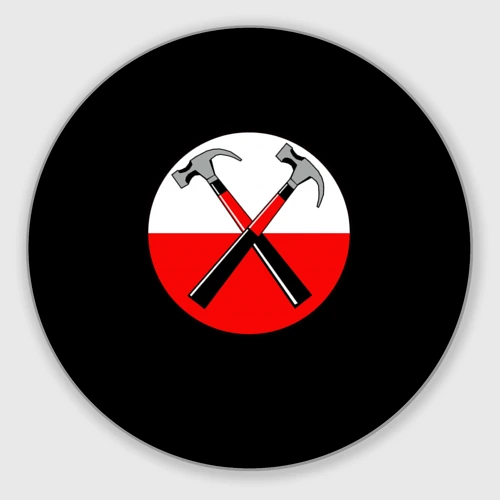 Круглый коврик для мышки Pink Floyd