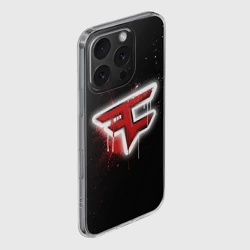 Чехол для iPhone 16 Pro Max силиконовый с защитой камеры Cs:go - FaZe clan Black collection - фото 2