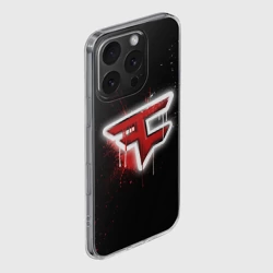 Чехол для iPhone 16 Pro силиконовый с защитой камеры Cs:go - FaZe clan Black collection - фото 2