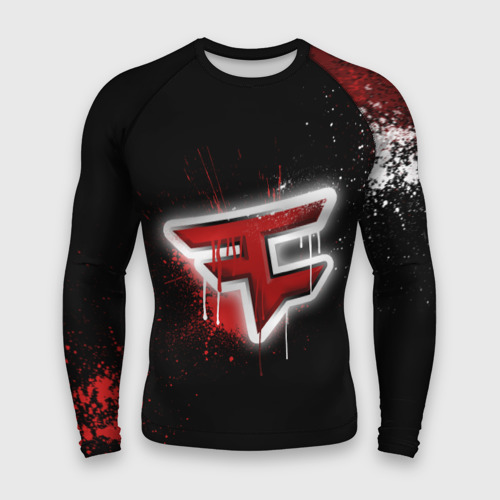 Мужской рашгард 3D Cs:go - FaZe clan Black collection