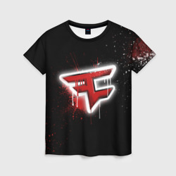 Женская футболка 3D Cs:go - FaZe clan Black collection