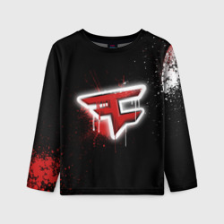 Детский лонгслив 3D Cs:go - FaZe clan Black collection