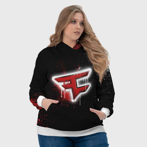 Женская толстовка 3D Cs:go - FaZe clan Black collection, цвет 3D печать - фото 6