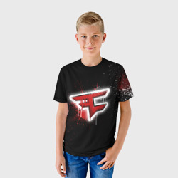 Детская футболка 3D Cs:go - FaZe clan Black collection - фото 2