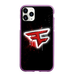 Чехол для iPhone 11 Pro Max матовый Cs:go - FaZe clan Black collection