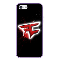 Чехол для iPhone 5/5S матовый Cs:go - FaZe clan Black collection