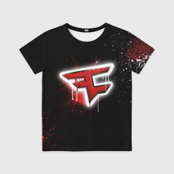 Детская футболка 3D Cs:go - FaZe clan Black collection